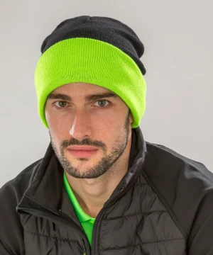 Result Genuine Recycled Recycled Black Compass Beanie