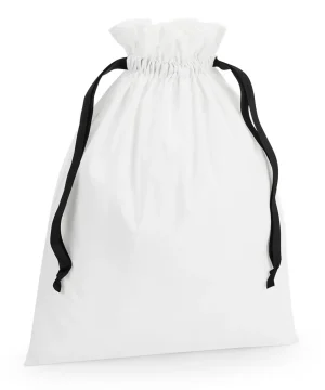 Alternative view of Westford Mill Cotton Bag with Ribbon Cord