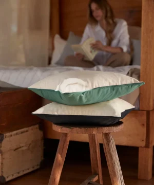 Westford Mill Fairtrade Cotton Piped Cushion Cover