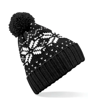Alternative view of Beechfield Fair Isle Snowstar® Beanie