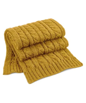 Alternative view of Beechfield Cable Knit Melange Scarf
