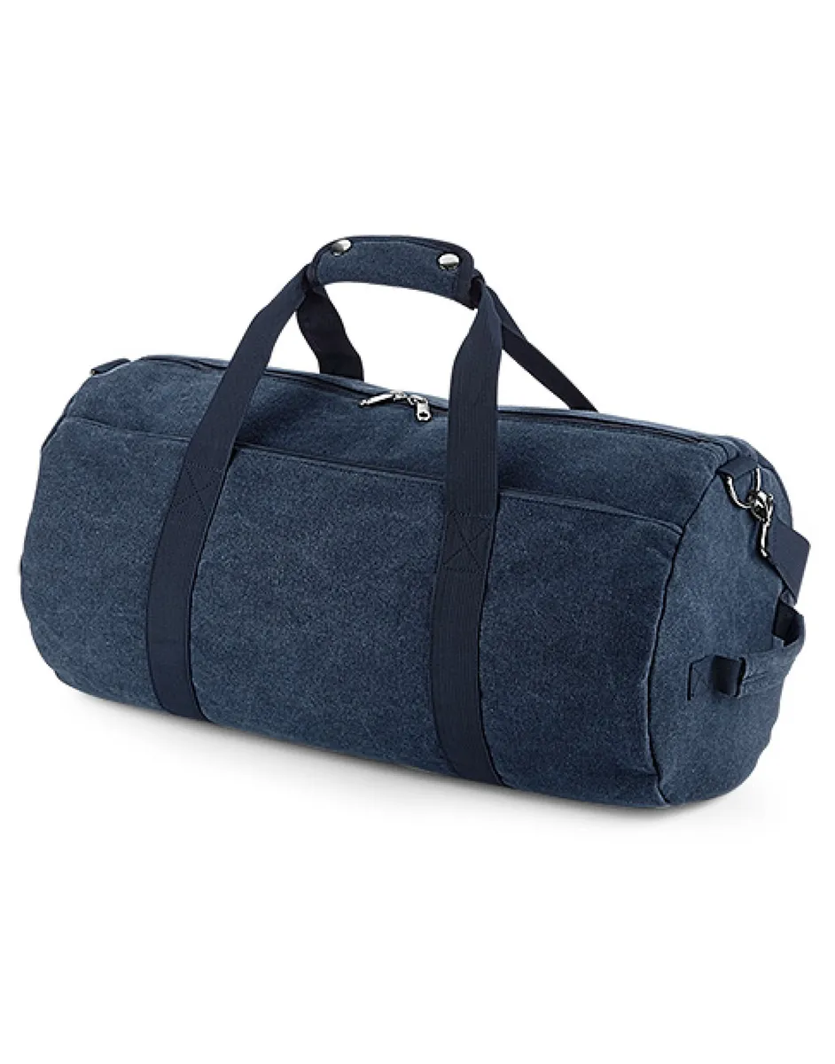 Bagbase Vintage Canvas Barrel Bag - Image 4