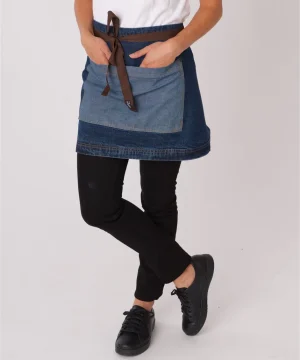 Alternative view of Dennys Washed Denim Contrast Waist Apron