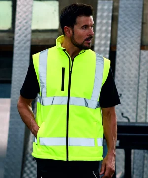 Yoko Hi-Vis Softshell Bodywarmer