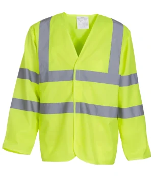 Alternative view of Yoko Hi-Vis Long Sleeve Waistcoat