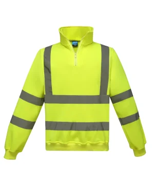 Alternative view of Yoko Hi-Vis 1/4 Zip Sweatshirt
