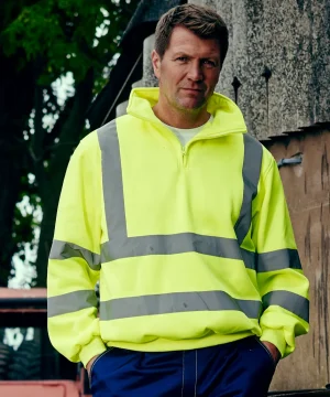 Yoko Hi-Vis 1/4 Zip Sweatshirt