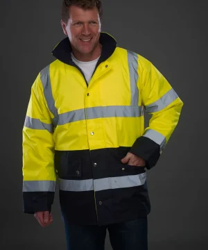 Yoko Hi-Vis Two Tone Motorway Jacket - 3M