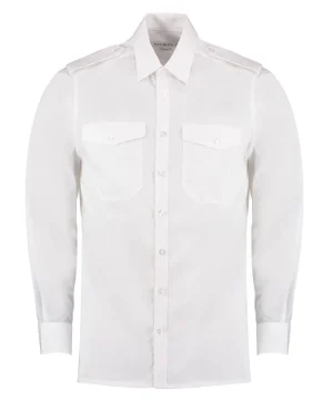 Alternative view of Kustom Kit Tailored Fit L/Sleeved Pilot Shirt