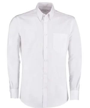 Alternative view of Kustom Kit Slim Fit L/Sleeve Workwear Oxford Shirt
