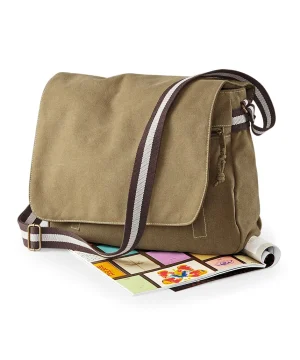 Alternative view of Quadra Vintage Canvas Despatch Bag