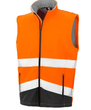 Alternative view of Result Safeguard Printable Safety Softshell Gilet