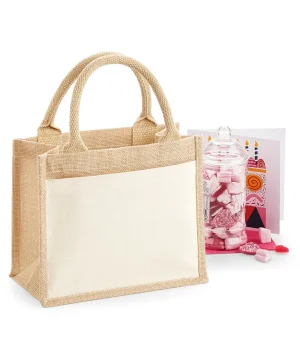 Alternative view of Westford Mill Cotton Pocket Jute Gift Bag