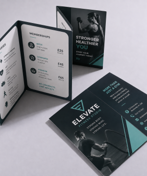 Alternative view of Concertina Fold Leaflets