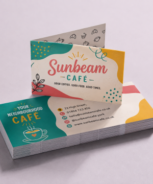 Folded Business Cards