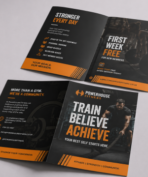 Half Fold Leaflets