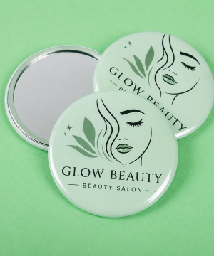 Custom Printed 58mm Pocket Mirrors
