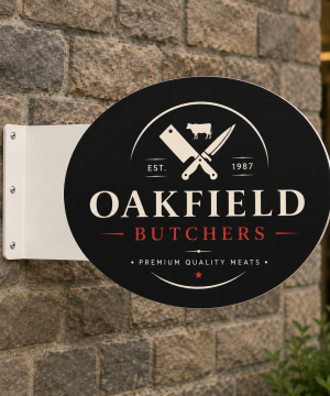 Oval Projecting Wall Signs