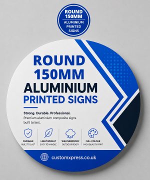150mm Printed Aluminium/ACM Signs