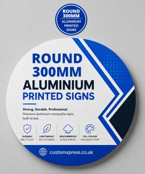 300mm Printed Aluminium/ACM Signs