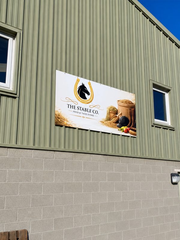 Custom signage produced for Stable & Co