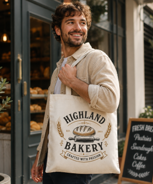 Alternative view of Long Handle Tote Bags